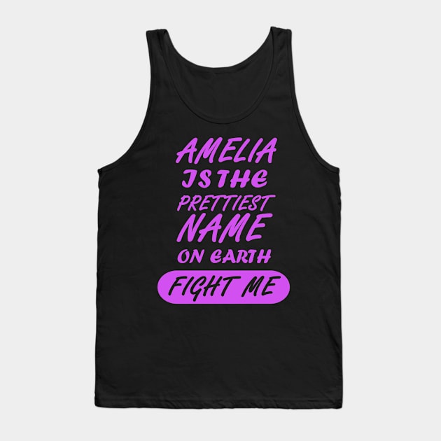 Amelia name girls women birth pregnant Tank Top by FindYourFavouriteDesign